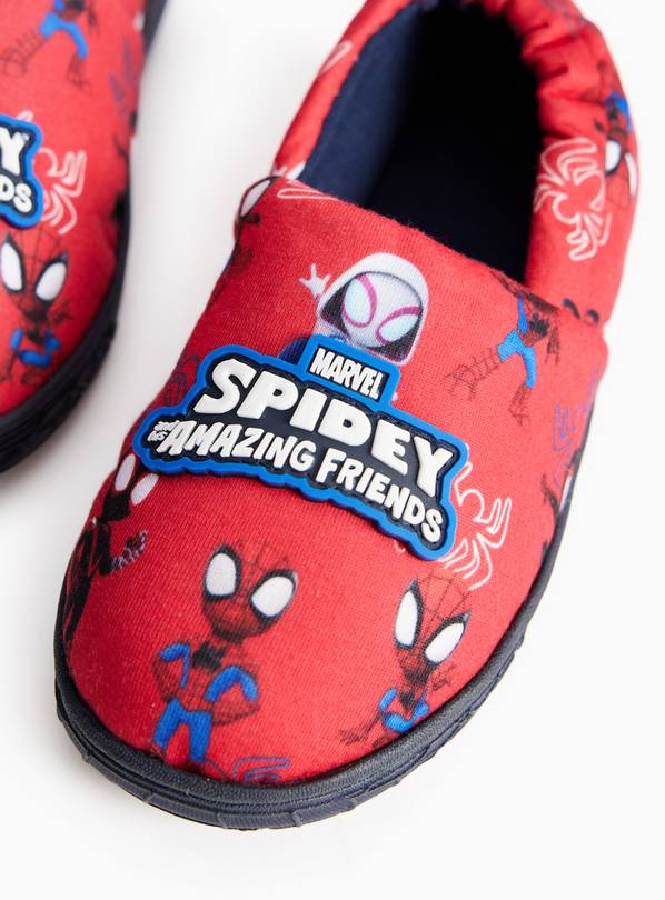 Red Spidey & Friends Slippers 10 Infant